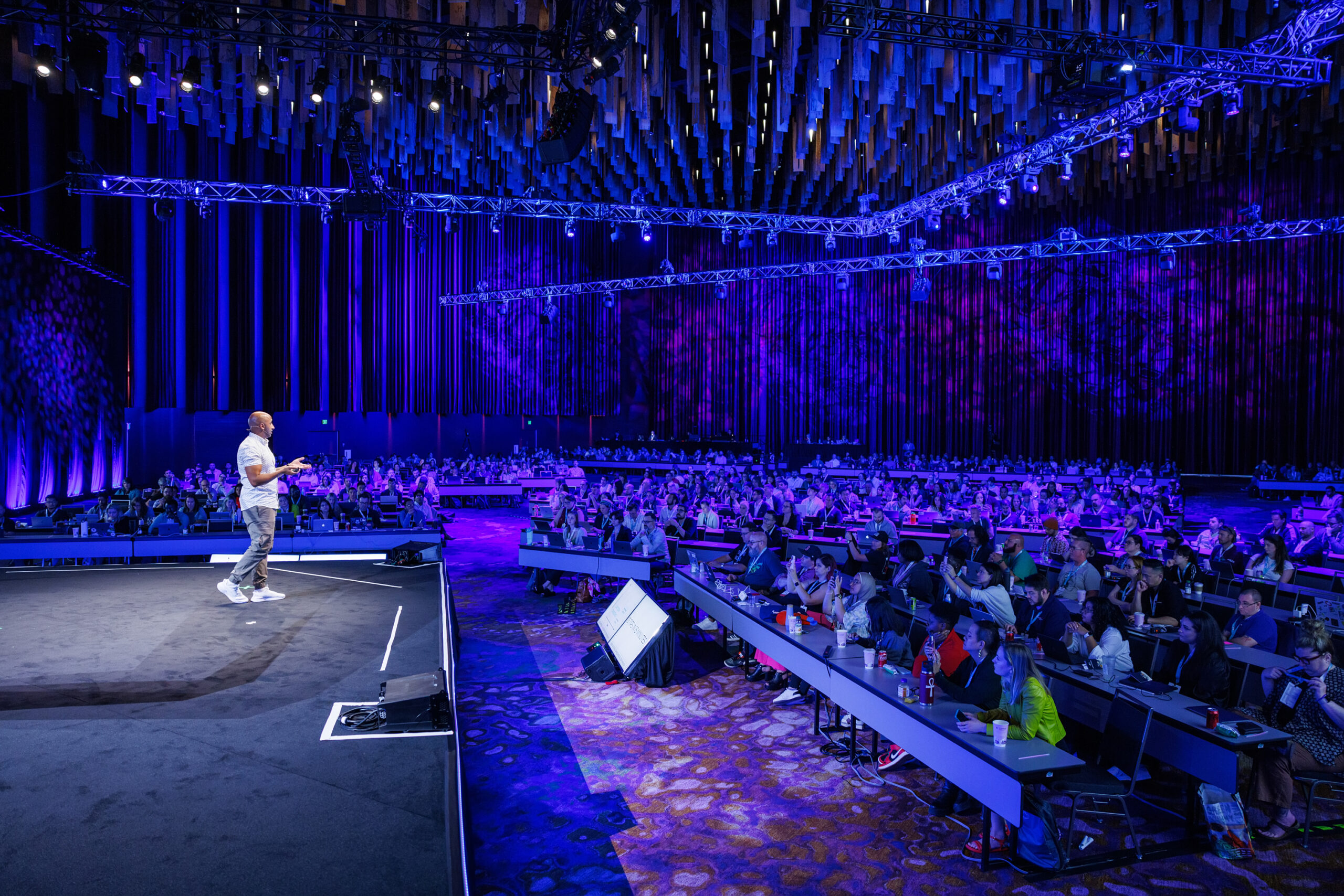 Azeem Ahmad speaking at MozCon